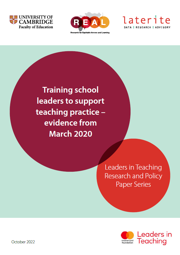 Lit brief training school leaders to support teaching practice