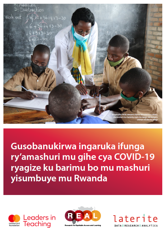 Leaders in teaching learning synthesis 2021 kinyarwanda