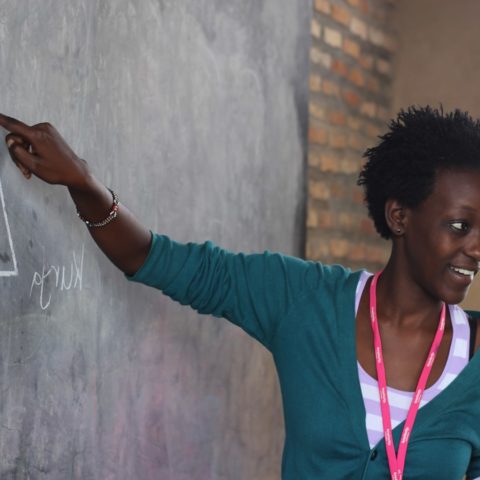 School teacher in Rwanda