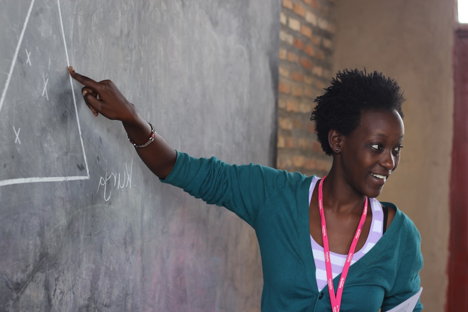 School teacher in Rwanda