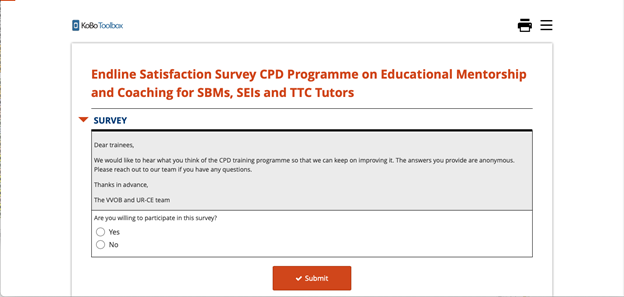 Kobo toolbox survey