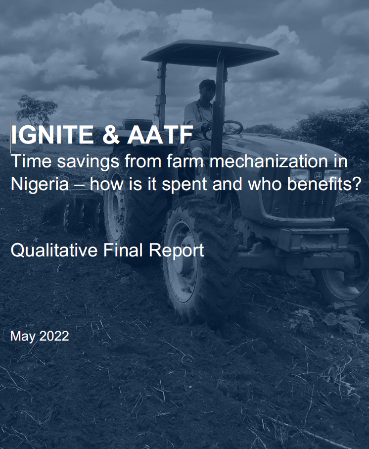 Time savings from farm mechanization in Nigeria – how is it spent and who benefits?