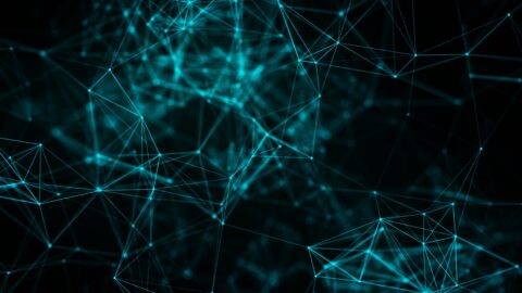 Abstract,background,with,connecting,dots,and,lines.,network,connection,structure.