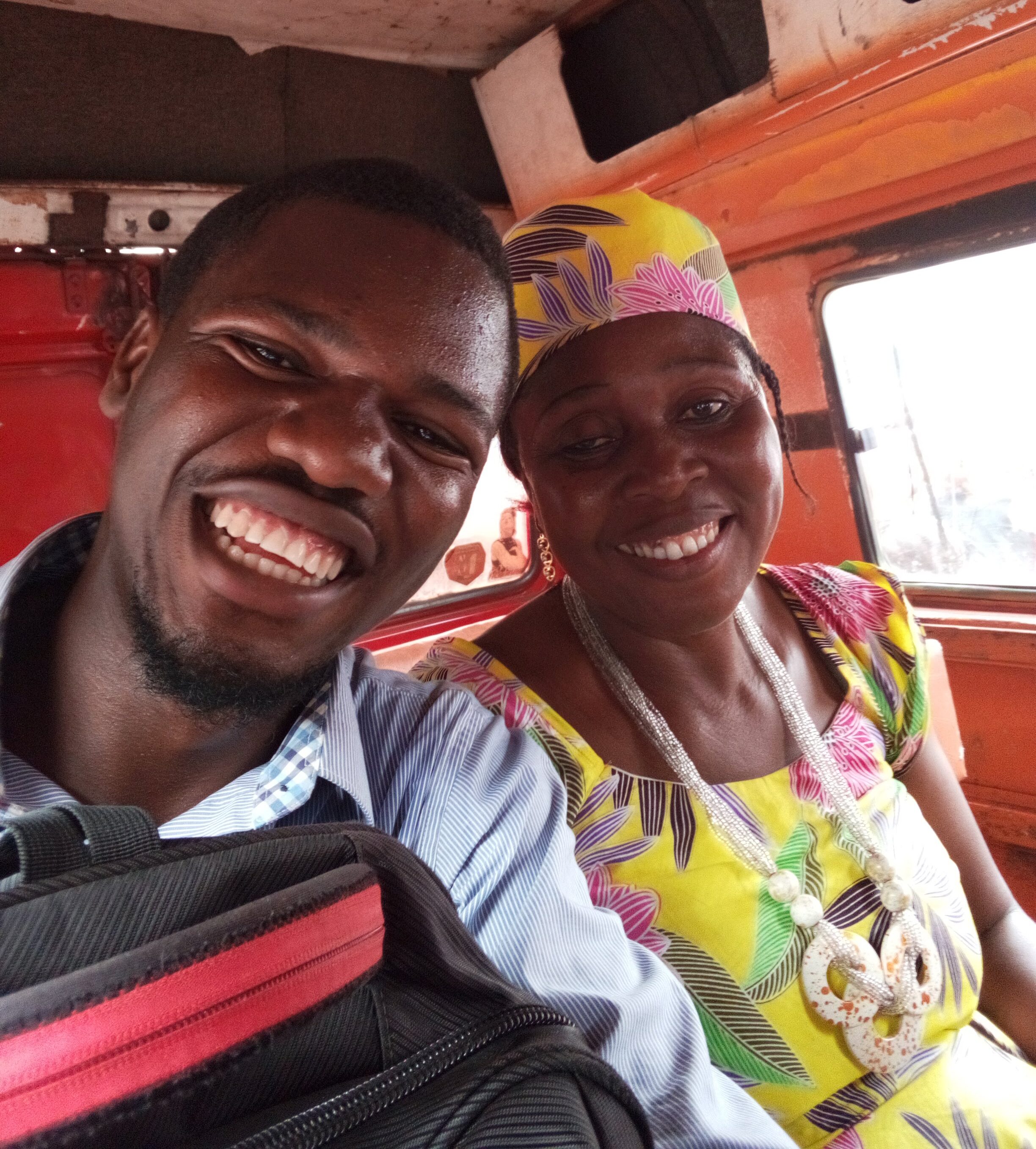 Ishmail and his mom, 2018